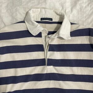 Brandy Mellville “Striped Collared Cropped Long Sleeve”